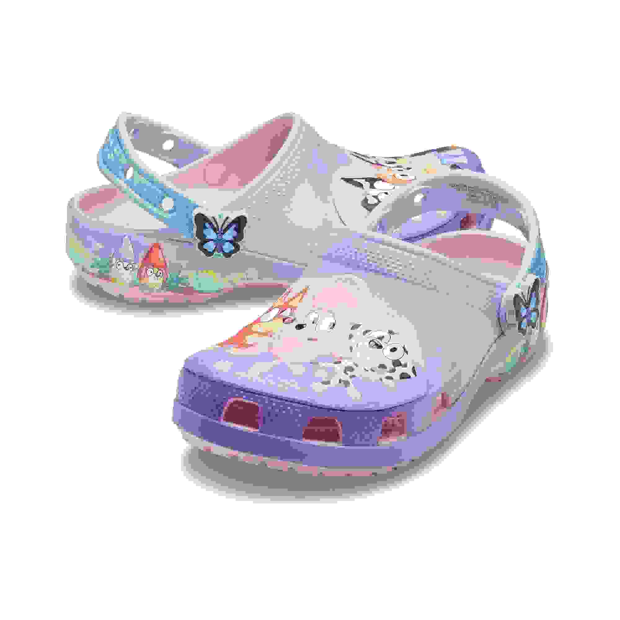 Crocs Classic Toddler Girls' "Bluey Friends Forever" Clog